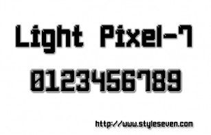 Light Pixel-7 Font Download