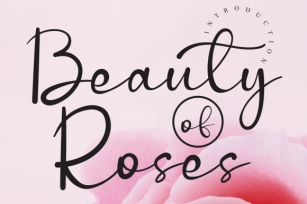 Beauty of Roses Font Download