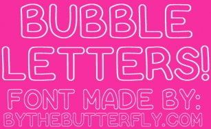 Bubble Letters Font Download