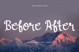 Before After Font Download
