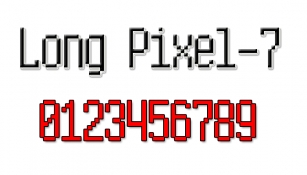 Long Pixel-7 Font Download