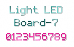 Light LED Board-7 Font Download