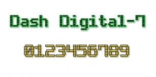 Dash Digital-7 Font Download