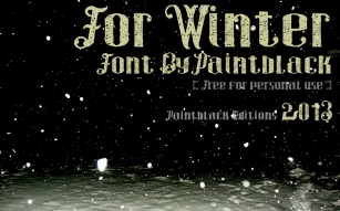 For Winter Font Download