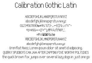 Calibration Gothic NBP Lati Font Download