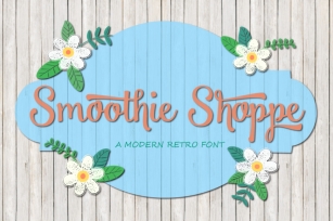 Smoothie Shoppe + Chalkboard Bonus Font Download