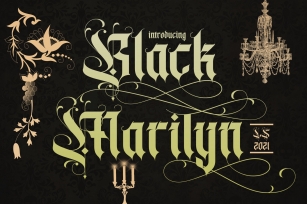 Black marilyn Font Download