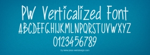 PWVerticalized Font Download