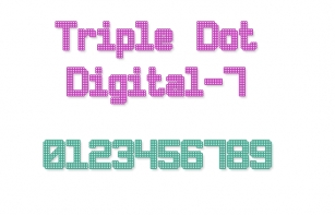 Triple Dot Digital-7 Font Download