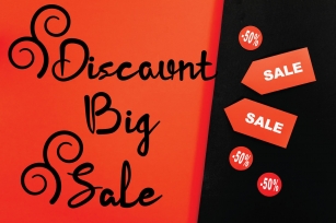 discount big sale Font Download