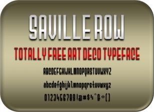 Saville Row NBP Font Download