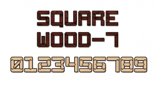 Square Wood-7 Font Download