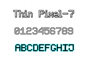 Thin Pixel-7 Font Download