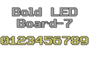 Bold LED Board-7 Font Download