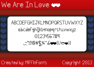 We Are In Love Font Download