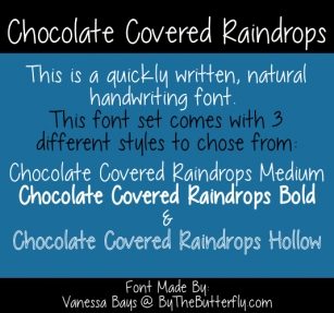 Chocolate Covered Raindrops Font Download