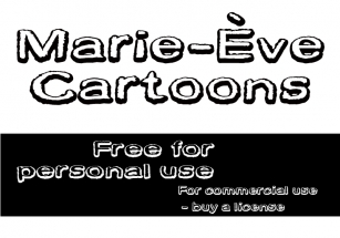 CF Marie Eve Cartoons Font Download