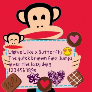 Love like a butterfly by OUBYC Font Download