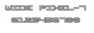 Wide Pixel-7 Font Download