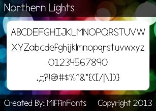 Northern Lights Font Download