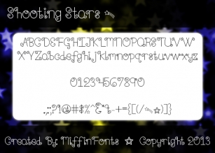 Shooting Stars Font Download