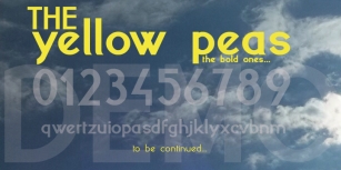 Yellow peas Font Download
