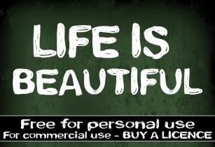 CF Life is beautiful Font Download