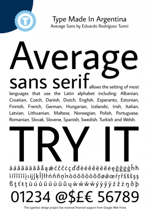 Average Sans Font Download