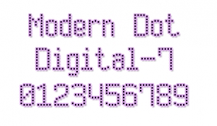 Modern Dot Digital-7 Font Download