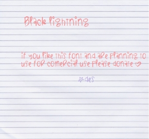 BlackLightning Font Download