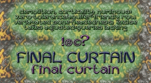 Curtains Final Font Download