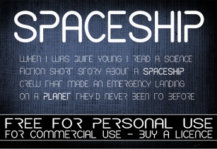 CF Spaceship Font Download