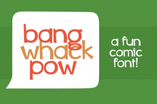 Bang Whack Pow Font Download