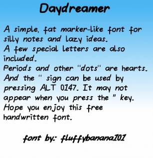 Daydreamer Font Download