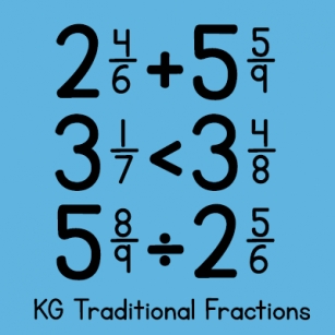 KG Traditional Fractions Font Download