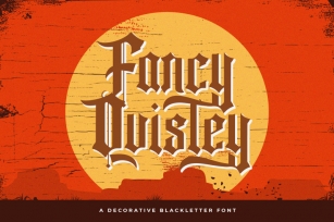 Fancy Quisley - Blackletter Font Font Download