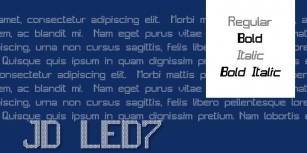 JD LED7 Font Download
