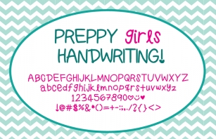 PreppyGirlsHandwriting Font Download