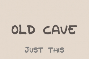 Old Cave Font Download