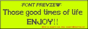 SD Those good times of life Font Download
