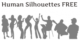 Human Silhouettes Free Font Download