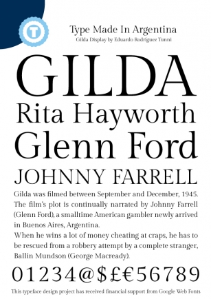 Gilda Display Font Download