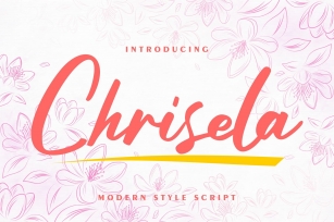 Chrisela | Modern Style Script Font Font Download