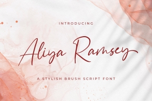 Aliya Ramsey - Handwritten Font Font Download