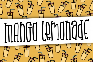 Mango Lemonade a Hand Lettered Font Font Download