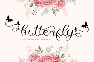 Butterfly - Modern Calligraphy Font Download