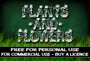 CF Plants and Flowers Font Download