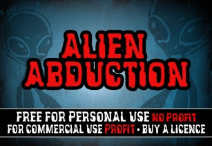 CF Alien Abducti Font Download