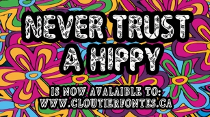 CF Never Trust A Hippy Font Download