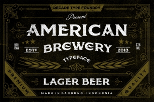 American Brewery Rough Font Download